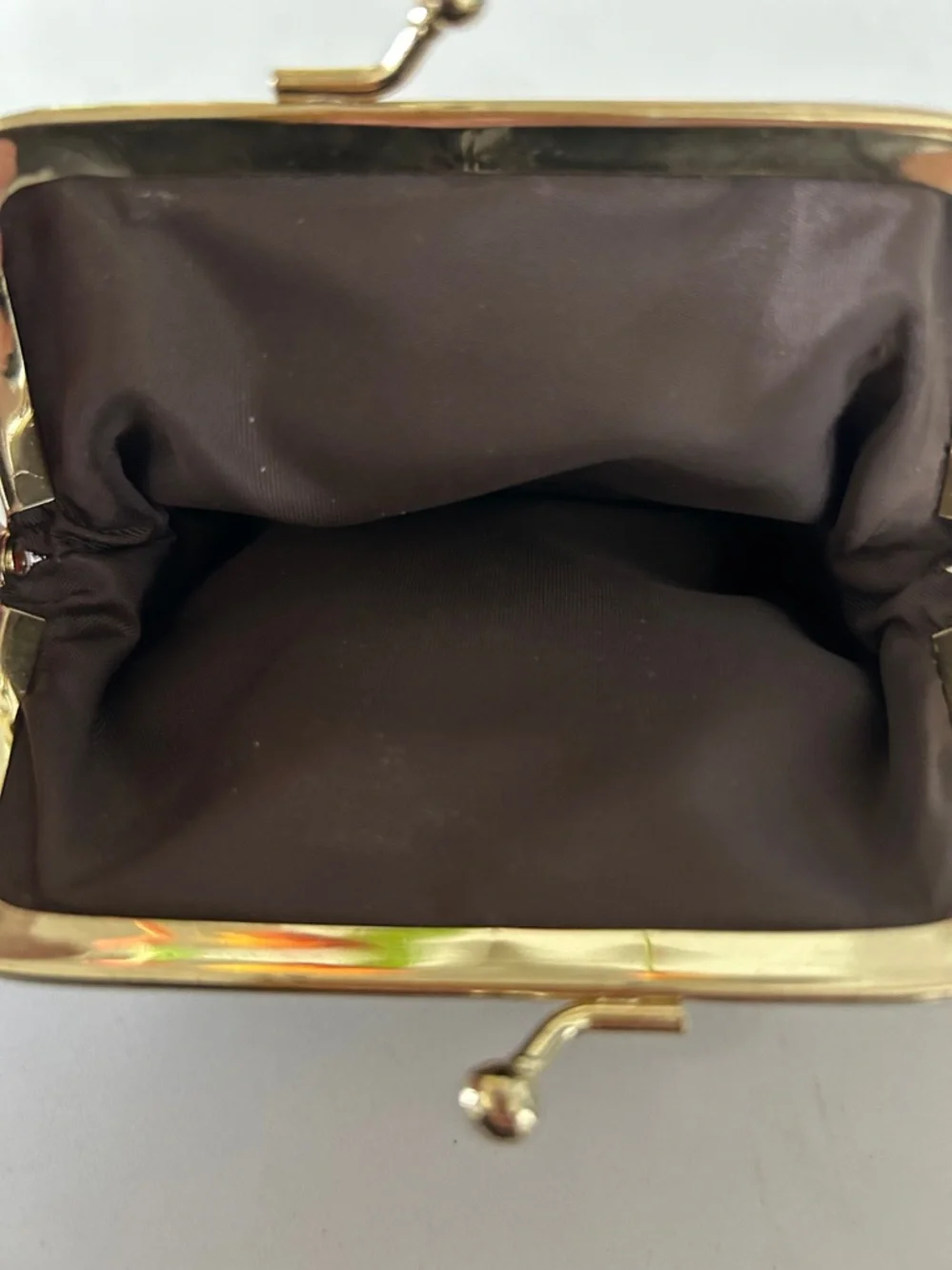 Vintage Leather Kiss-Lock Coin Purse - Black , Buxton - Picture 5 of 5